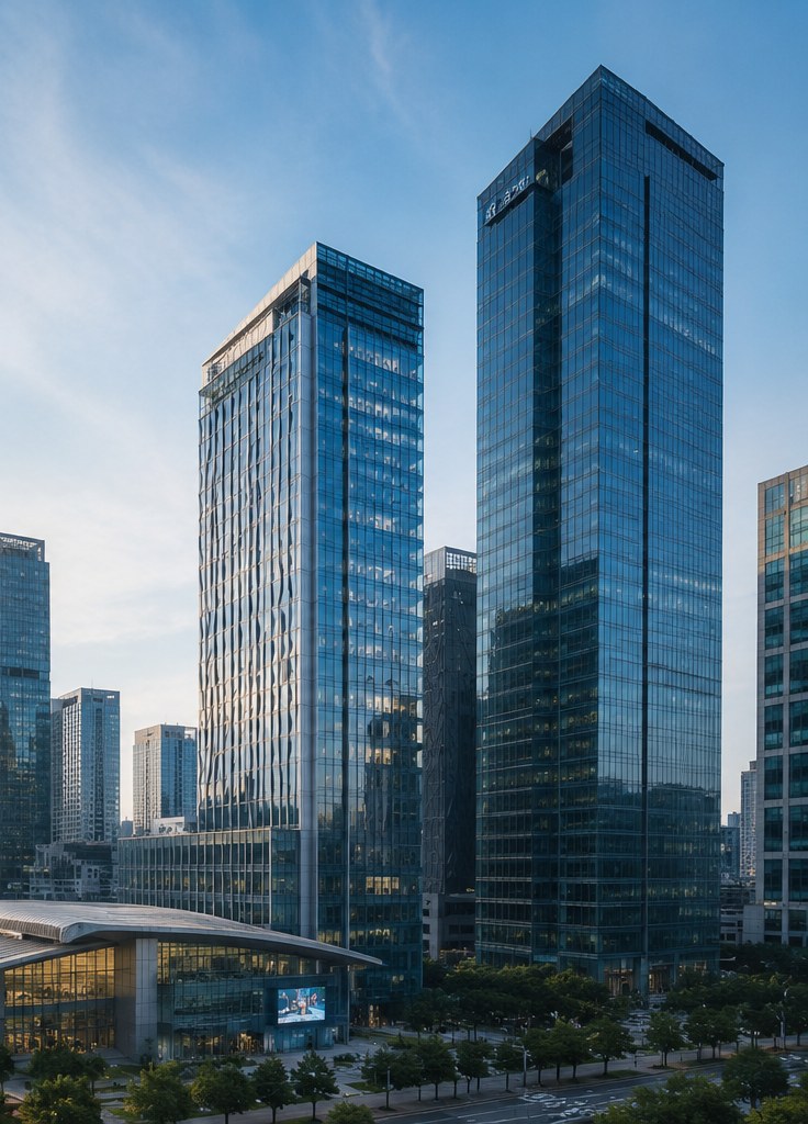 Office buildings in downtown Gangnam